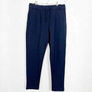 Women’s Navy Blue Track‎ Pants Drawstring Waist Size Medium with Pockets